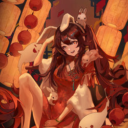 This is a pixiv picture whose title is 春节快乐.