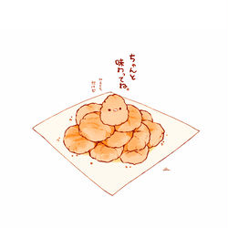 This is a pixiv picture whose title is ひとくちおかき.