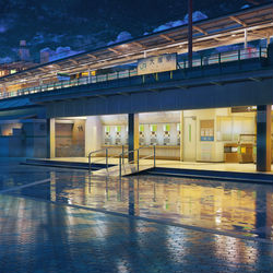 This is a pixiv picture whose title is Jr station 夜.
