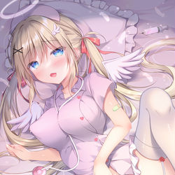 This is a pixiv picture whose title is ココに注射してほしいなぁ💕.