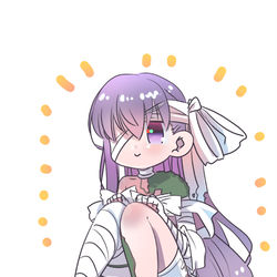 This is a pixiv picture whose title is お利口さんにしてたのをドヤるプロテアちゃんらくがき.