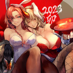 This is a pixiv picture whose title is 勇めいバニー.