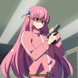 This is a pixiv picture whose title is Bocchi The Glock!.