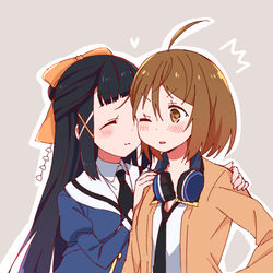 This is a pixiv picture whose title is 川村楪様と月岡椛様らくがき29.