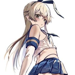 This is a pixiv picture whose title is 島風くん.