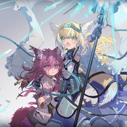 This is a pixiv picture whose title is 🦊🦊.