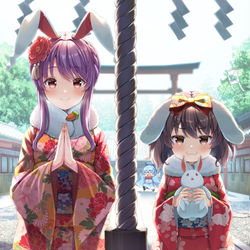 This is a pixiv picture whose title is ２０２３年兎年.