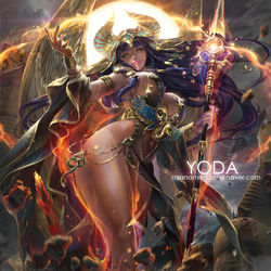 This is a pixiv picture whose title is God of Sun Horus.