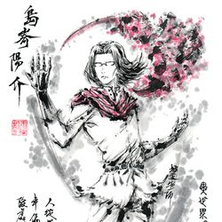 This is a pixiv picture whose title is 【極道畫師】嶋㟢陽介.