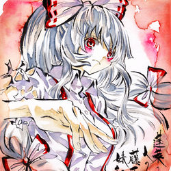 This is a pixiv picture whose title is 藤原妹紅.
