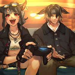 This is a pixiv picture whose title is ログハウスの決闘.