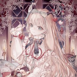 This is a pixiv picture whose title is ornament.