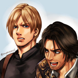 This is a pixiv picture whose title is RE4.