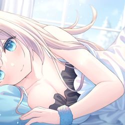 This is a pixiv picture whose title is 朝のひととき.