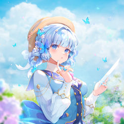 This is a pixiv picture whose title is KamisatoAyaka.