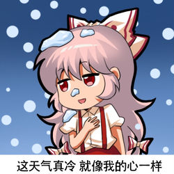 This is a pixiv picture whose title is 东方Project-藤原妹红.