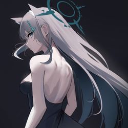 This is a pixiv picture whose title is 黑化シロコ.