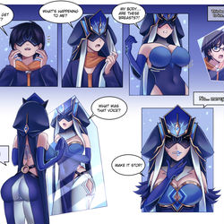 This is a pixiv picture whose title is Mirror Maiden tg part 2.