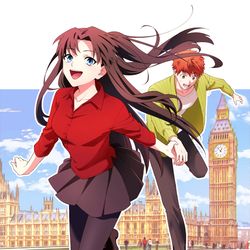 This is a pixiv picture whose title is 倫敦.