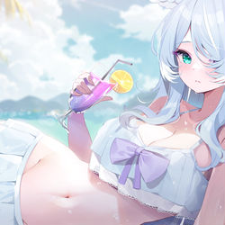 This is a pixiv picture whose title is Swimsuit Elira.