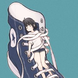 This is a pixiv picture whose title is 👟.