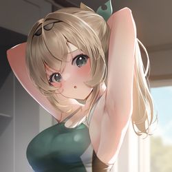 This is a pixiv picture whose title is どこ見てるでござる？.