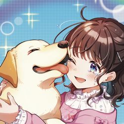 This is a pixiv picture whose title is 🐶💓.
