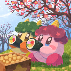 This is a pixiv picture whose title is 節分、恵方巻き.