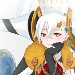 This is a pixiv picture whose title is 『慈愛』.