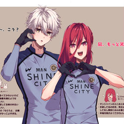 This is a pixiv picture whose title is ハート作って！.