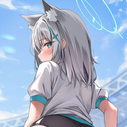 This is a pixiv picture whose title is ｼﾛｺﾁｬﾝ!!.