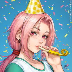 This is a pixiv picture whose title is Chloe hbd - OC.