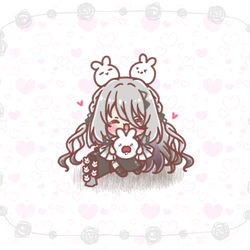 This is a pixiv picture whose title is ソフィちゃんところびっと🐰🗞.