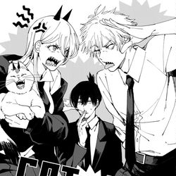 This is a pixiv picture whose title is チェンソーマンログ②.
