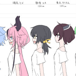 This is a pixiv picture whose title is ﾎﾞｲﾛﾎﾞｶﾛ他背乳くらべ.