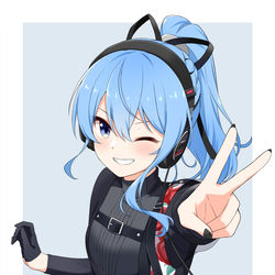 This is a pixiv picture whose title is ピース🚀.