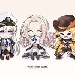 This is a pixiv picture whose title is Yorktown Class.