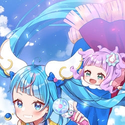 This is a pixiv picture whose title is キュアスカイ！.