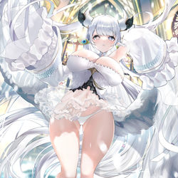 This is a pixiv picture whose title is 冬の純白.