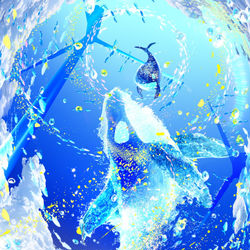 This is a pixiv picture whose title is 空風車「きみに届きますように」.
