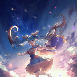 This is a pixiv picture whose title is Sky.