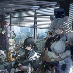 This is a pixiv picture whose title is 猫とひと時。.