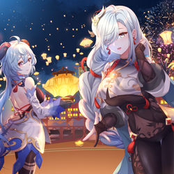 This is a pixiv picture whose title is 海灯节快乐~.