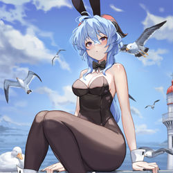 This is a pixiv picture whose title is 甘雨.