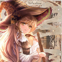 This is a pixiv picture whose title is バレンタインのチョコレート魔女🍫.