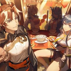 This is a pixiv picture whose title is 🍚.