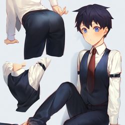 This is a pixiv picture whose title is 西裝.