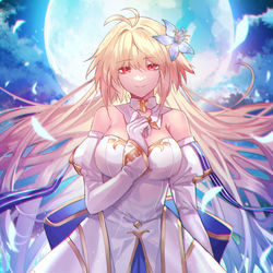 This is a pixiv picture whose title is 月姫.