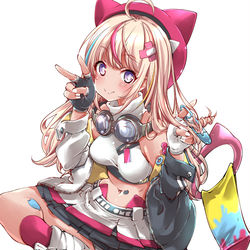 This is a pixiv picture whose title is 大代真白…でちっ！.