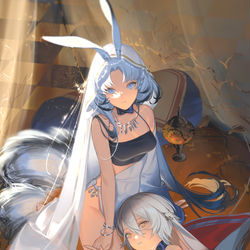This is a pixiv picture whose title is 兔.